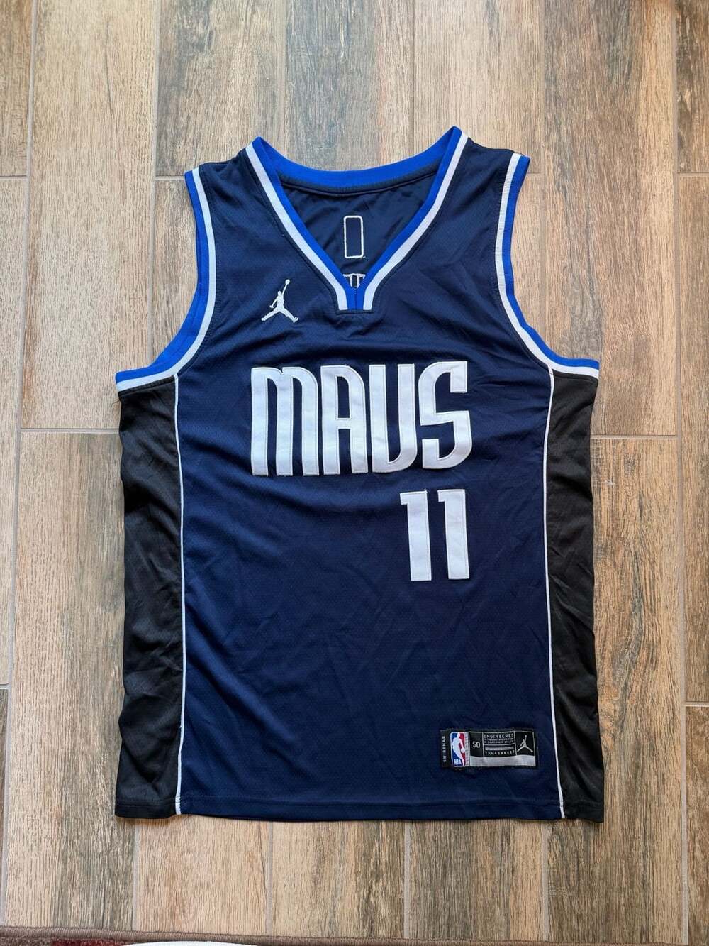 Nike Jordan Dallas Mavericks Kyrie Irving Navy Size 50